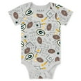 thumbnail image 3 of Infant & Newborn WEAR by Erin Andrews Green Bay Packers Three-Piece Turn Me Around Bodysuits & Pant Set, 3 of 5
