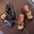thumbnail image 4 of Trendy Solid Color Breathable Sandals For Boys, Lightweight Anti Slip Sandals For Indoor Outdoor Beach, Spring And Summer, 4 of 5