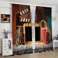 Movie Theater Curtains, Retro Home Cinema Film Strips Popcorn Drink