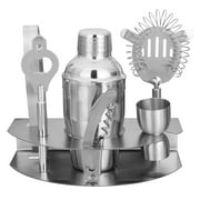 7 Piece Cocktail Making Set & Bar Shaker Kit Stainless Steel Mixology Tool Set With Bartender's Professional Shaker,...
