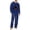 Blue, variant on Mens Halloween Pajamas 2 Piece Set Crew Neck Halloween Shirts with Pj Pants Comfy Sleepwear Soft Loungewear