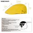 thumbnail image 4 of Minzimin Men Women's Beret Hat, Summer Mesh Breathable Newsboy Cap Adjustable Cabbie Hat with Buckle, 4 of 8