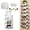 Upgraded-white, variant on 2026 Upgraded Bamboo Shoe Rack – No Assembly, Foldable 9 Tier Tall Narrow Organizer, Space-Saving Vertical Shelf for Entryway & Corner