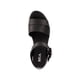 thumbnail image 4 of Sandalia MIA Maya Plataforma de Cuero Vegano 6 cm Negra Talle 8.5, 4 of 7
