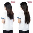 thumbnail image 5 of SHCKE 4 Pieces/set Clip In Hair Extensions 24 Inch Straight Hair Extensions Thickned Hair Extensions Synthetic Fiber Hair Extensions for Women Dark Brown, 5 of 5