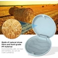 thumbnail image 3 of Ralegy Retainer Case, Retainer Case Slim, Mouthguard Case, Orthodontic Case, Wheat Straw Box, Blue, 3 of 7