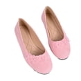 thumbnail image 2 of Bkhluea Women Floral Applique Ballet Flats Slip On Comfortable Footwear For Office Work Party Daily Casual Use, 2 of 7