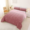 thumbnail image 2 of Erosebridal Teens Stars Print Full Size Comforter Sets 3 Pieces,Gradient Pink Starry Sky Bedding Sets For Girls,Pink Reversible, 2 of 6
