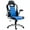 Blue, Black, White, variant on HOMCOM Racing Gaming Chair PU Leather Computer Chair with Flip Up Armrest
