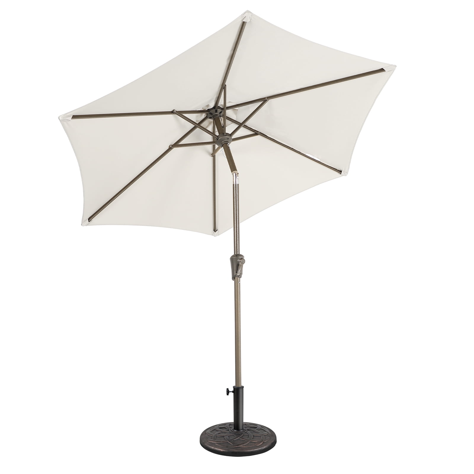 COBANA 7.5ft Patio Umbrella with Base Included, Outdoor Market Table