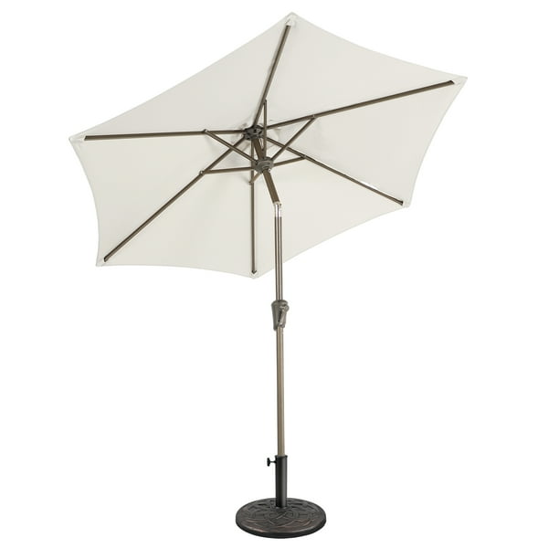 COBANA 7.5ft Patio Umbrella with Base Included, Outdoor Market Table