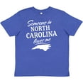 thumbnail image 3 of Inktastic Someone in North Carolina Loves Me Youth T-Shirt, 3 of 5