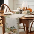thumbnail image 3 of Fall Thanksgiving Cotton Linen Table Runner, Washable Table Runners for Kitchen, Dining Room, Holiday, Home Party Table Decor, 13x72 Inches, 3 of 9