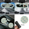 thumbnail image 5 of Yuyamidu Daisy Car Accessories 14pcs Car Seat Cover Steering Wheel Cover Seat Belt Pad Cover Auto Armrest Cover Cushion Garbage Organizer Rearview Mirror Cover Handbrake Cover Set Cup Holders, 5 of 7