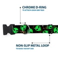 thumbnail image 5 of Buckle-Down Pet Collar, Dog Collar Plastic Buckle, Aliens Head Scattered Galaxy Green Black, 11 to 16.5 Inches 1.0 Inch Wide, 5 of 8