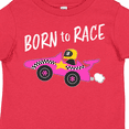 thumbnail image 4 of Inktastic Born to Race- Pink Race Car Boys or Girls Toddler T-Shirt, 4 of 5