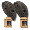 thumbnail image 1 of Rucci Professional Piedra Pómez Volcánica Natural para Callos Grietas Natural Biodegradable Embalaje 2 Cajas Negro Mediano (RL227N), 1 of 5
