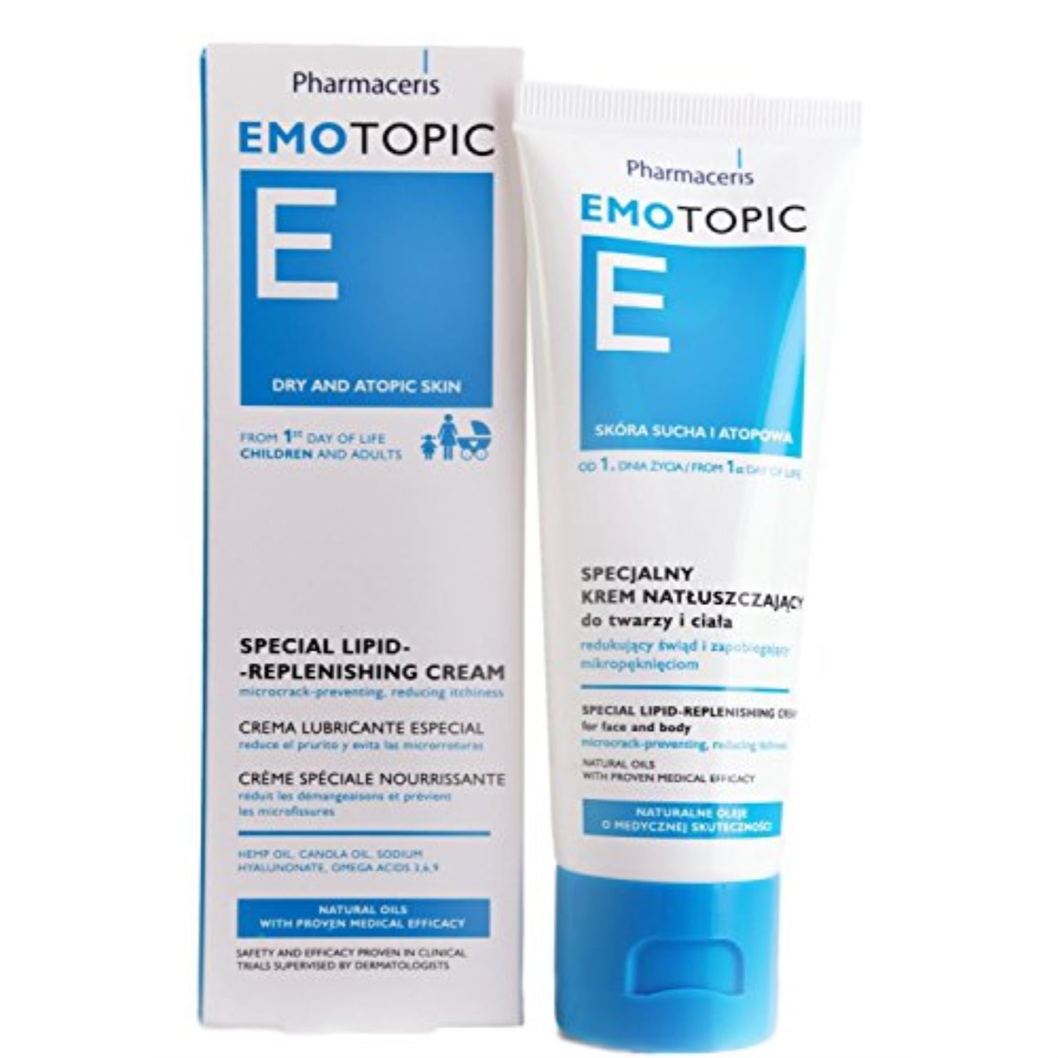 eczema dermatitis & dry skin moisturizer, newborns to adults, lipid