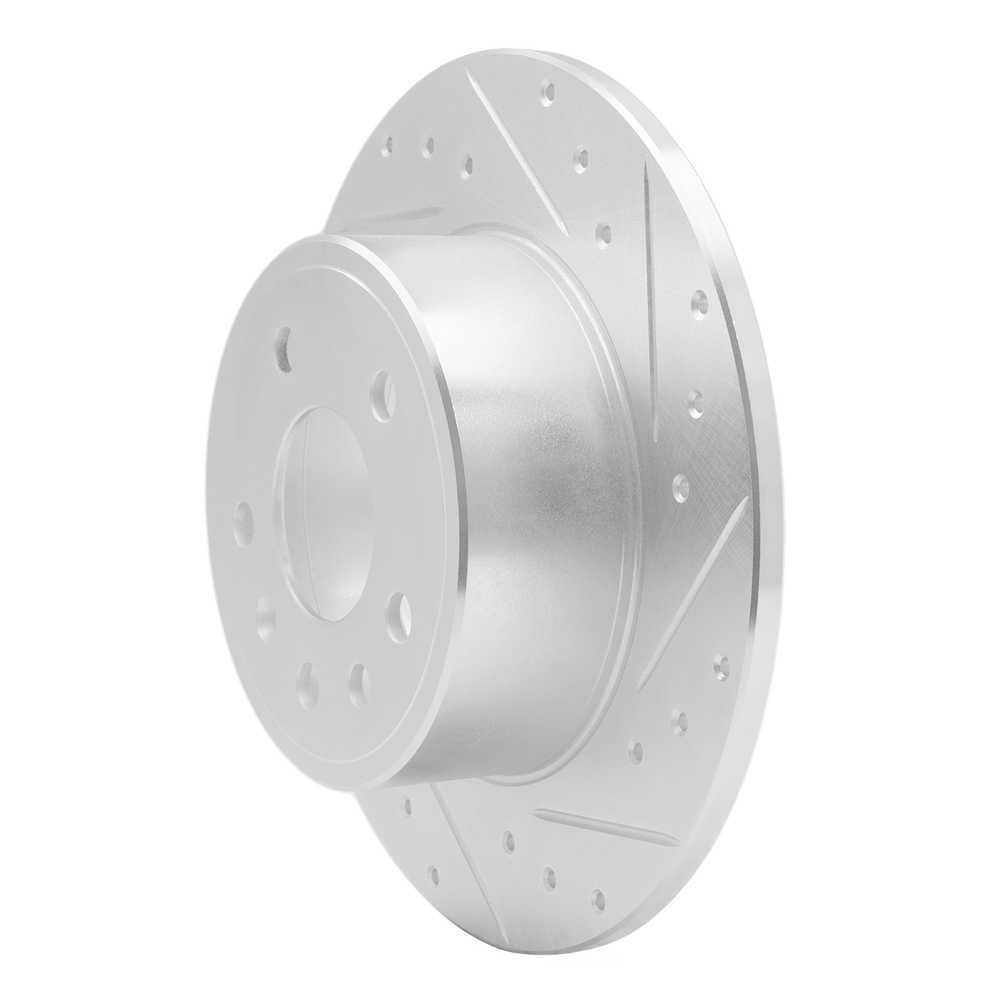 Dynamic Friction Company 631-65010R DFC Brake Rotor - Drilled And Slotted - Silver