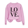 thumbnail image 3 of Penkiiy Chandails de la Saint-Valentin pour Femmes avec Cœur Rouge Graphique Chandail à Manches Longues Col Rond Chandail de la Saint-Valentin TG Rose, 3 of 4