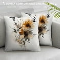 thumbnail image 3 of Autua Graphic Decorative Cotton Linen Throw Pillow Cover for Home Couch Living Room Bed Sofa, Hidden Zipper, 1PC 20x20in, 3 of 5