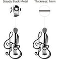 thumbnail image 3 of Guitar Wall Decor Metal Music Wall Art Decor Black Music Notation Laser Cut Hanging Ornament Wall Decoration Sculpture Minimalist Gift for Music Lover Patio Garden Bedroom Office 11.8x7Inch, 3 of 6