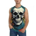 thumbnail image 6 of Daiia Modern Hip-Hop Skull Printed Men's Tank Tops,Casual Soft Sleeveless Gym Muscle Shirts Bodybuilding Tee-Medium, 6 of 8