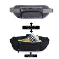 thumbnail image 4 of Hukapapa Bolso para deportes al aire libre Bolso de nailon para teléfono móvil para correr Bolso multifuncional para hervidor Equipo de maratón Gris, 4 of 5