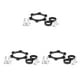 thumbnail image 2 of Eigraketly Kit de adaptador de cubo de refuerzo de rueda de bicicleta Universal almohadilla de conversión de bicicleta aleación de aluminio 6 agujeros Type1 Eigraketly CBP252695, 2 of 6