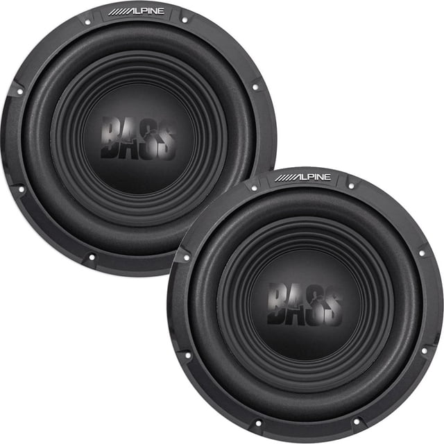 Subwoofer Alpine W10S4 de 10" de bobina simple de 4 ohmios y 250 W RMS