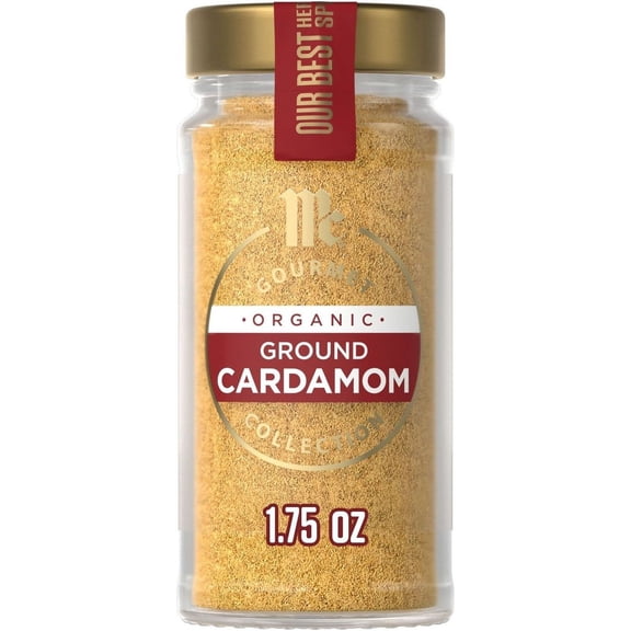 Pack Of 3 McCormick Gourmet Organic Ground Cardamom, 1.75 oz (Package May Vary)