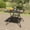 35" x 35", variant on 6-person 60" Long Rectangular Steel Outdoor Dining Table with Umbrella Hole