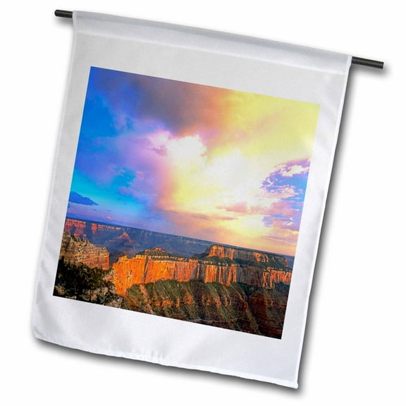 3dRose, Arizona, Grand Canyon National Park - US03 BJA0044 - Jaynes Gallery, 12 x 18 inch Garden Flag