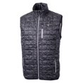 thumbnail image 2 of Men's Cutter & Buck Black Toronto Blue Jays Rainier PrimaLoft- Eco Insulated Full-Zip Printed Puffer Vest, 2 of 3