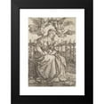 thumbnail image 2 of Albrecht Dürer 11x14 Black Modern Framed Museum Art Print Titled - Virgin Mary Crowned by Two Angels (1471 - 1528), 2 of 5