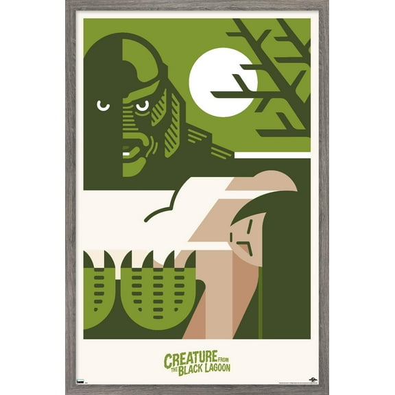 Creature from the Black Lagoon - Graphic Wall Poster, 22.375" x 34" Framed