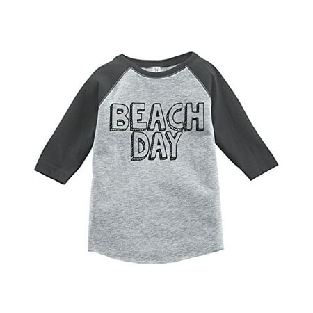 

Custom Party Shop Beach Day Summer Raglan Tee Grey