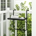 thumbnail image 2 of Costway Table Pliante Suspendue Table de Rambarde Extérieure avec Hauteur Réglable à 3 Niveaux, 2 of 9
