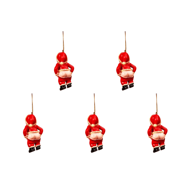 Pantalones Lindos Navideños Con Papá Noel para Decoraciones Árboles Navidad (pantalones Apagados)