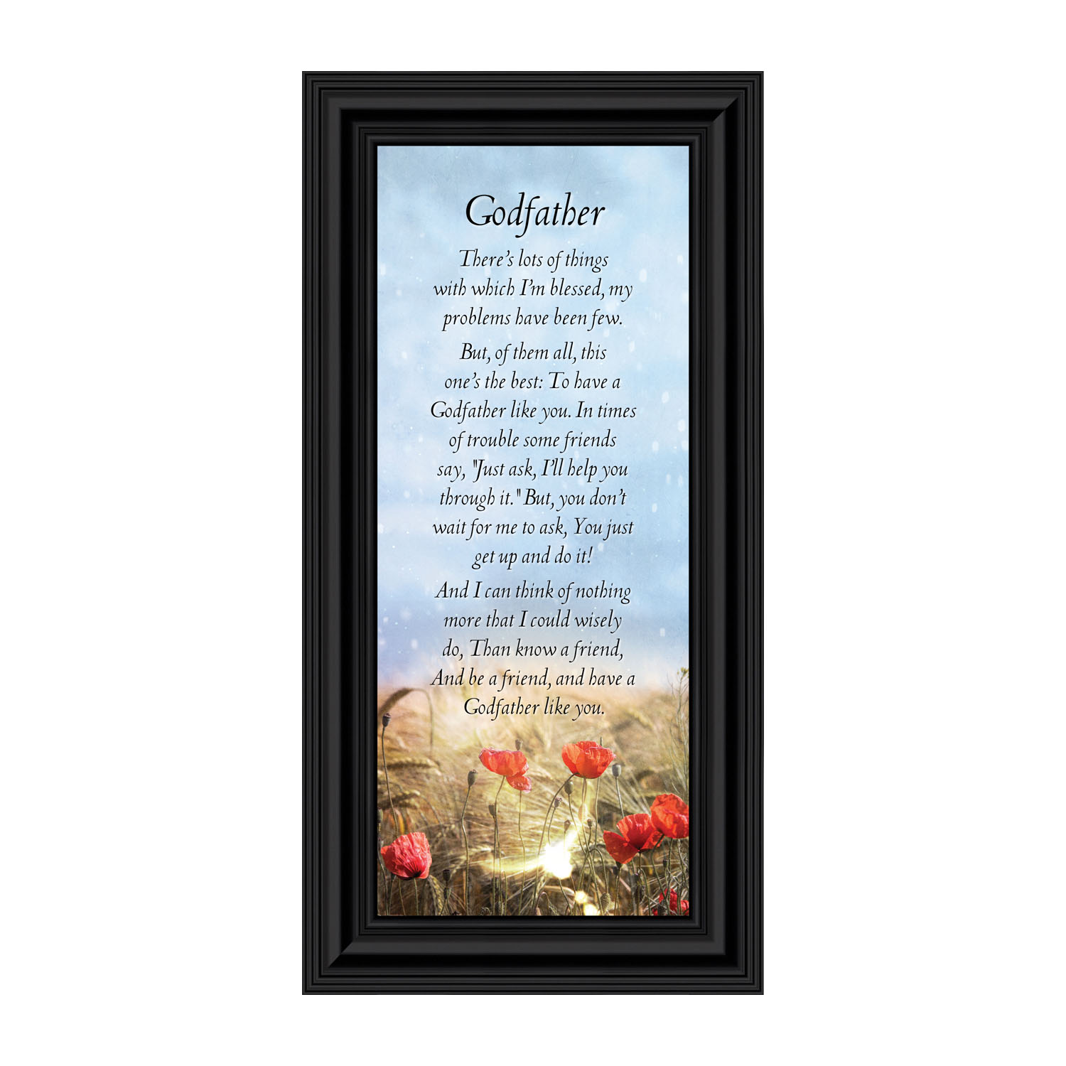 Godfather, Godfather Gifts, Godfather Picture Frame, 6x12 7332