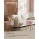 thumbnail image 4 of Puff Almacenaje, Baúl Almacenaje, Banco Almacenaje Redondo, Taburete de Tocador de Terciopelo, 39 x 44.4 cm, Rosa Jalea, 4 of 7