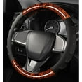 thumbnail image 7 of Wood Grain Leather Steering Wheel Cover Anti-Slip Breathable Durable Four Seasons Universal 15 Inch Fit Car Handle Wheel Cover, 7 of 7