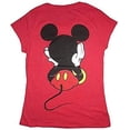 thumbnail image 4 of Disney Mickey Front and Back Junior Tee, Red, 4 of 4