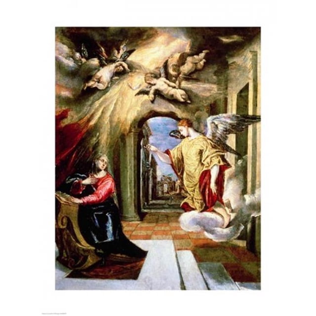 Posterazzi BALXIR82997 The Annunciation Poster Print by El Greco - 18 x 24 in.