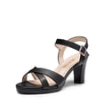 thumbnail image 1 of Sandalia con Tacón Ice-1 para Mujer DREAM PAIRS Negra Talla 7 UK, 1 of 7