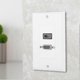 thumbnail image 5 of Elbow-shaped HDMI + VGA interface wall plate, audio and video panel, wall socket for office buildings, US standard., 5 of 5