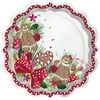 Pioneer Woman Gingerbread & Bows Christmas Paper Dessert Plates, 8in, 12ct