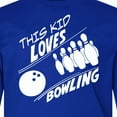 thumbnail image 4 of Inktastic This Kid Loves Bowling Long Sleeve Youth T-Shirt, 4 of 5