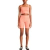 Madden Girl Womens Cropped 2PC Short Outfit Orange L