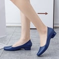 thumbnail image 3 of NOKIO Women's Low Chunky Heels Dress Shoes Women Shoes Coarse Heels Short Leather Boots Boots High Heels Women Boots Fashion Zipper Shoes Closed Toe Comfortable Wedding Work Pumps Shoes, 3 of 8